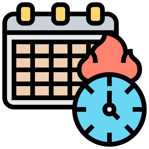 Deadline Meticulous Lineal Color icon