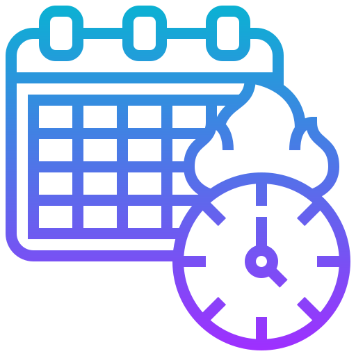 fecha límite Meticulous Gradient icono