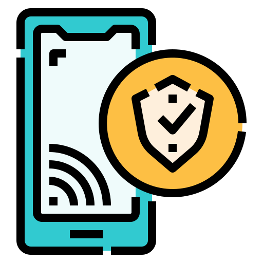 Mobile security Linector Lineal Color icon