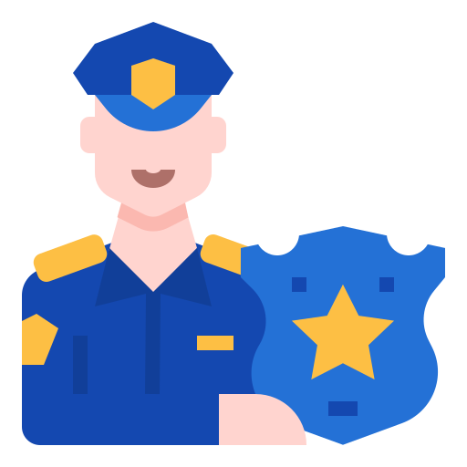 polizist Linector Flat icon