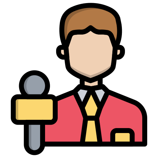 journalist Generic Outline Color icon