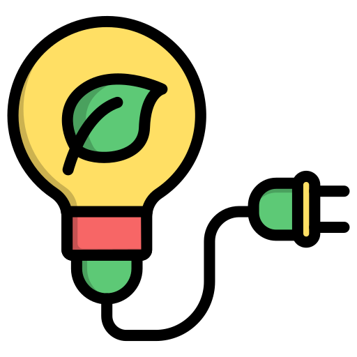 luz ecológica Generic Outline Color icono