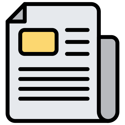 Newspaper Generic Outline Color icon