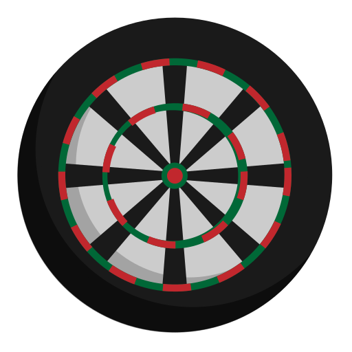 dartbord Generic Flat icoon