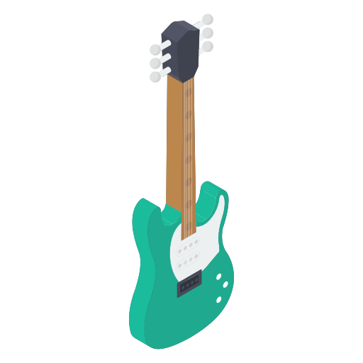 chitarra elettrica Generic Isometric icona