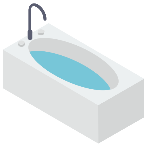 vasca da bagno Generic Isometric icona