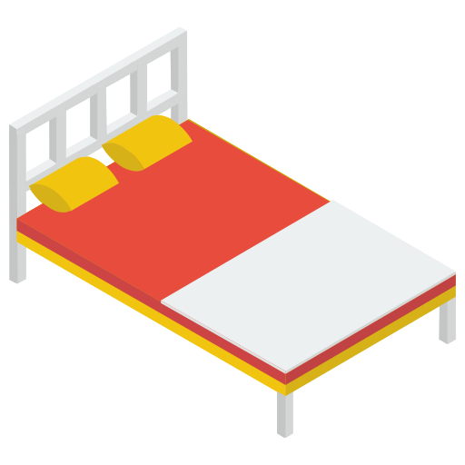 ベッド Generic Isometric icon