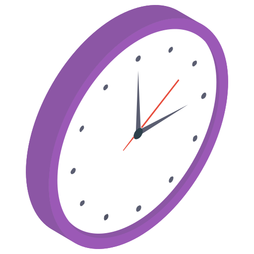 Wall clock Generic Isometric icon