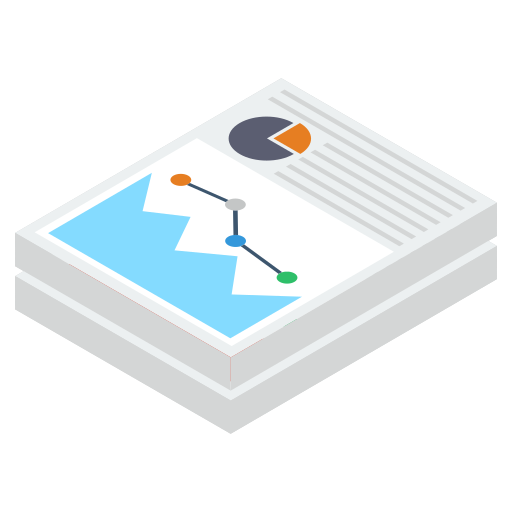 rapport d'activité Generic Isometric Icône