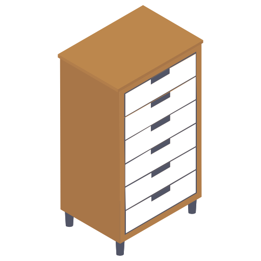 Chest of drawers Generic Isometric icon