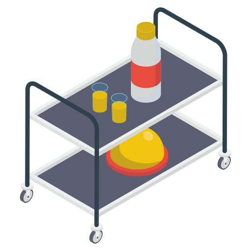 Food trolley Generic Isometric icon