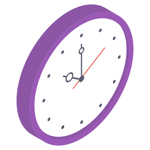 hora del reloj Generic Isometric icono
