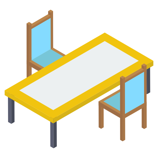 Обеденный стол Generic Isometric иконка