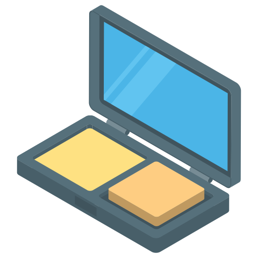 압축 파우더 Generic Isometric icon