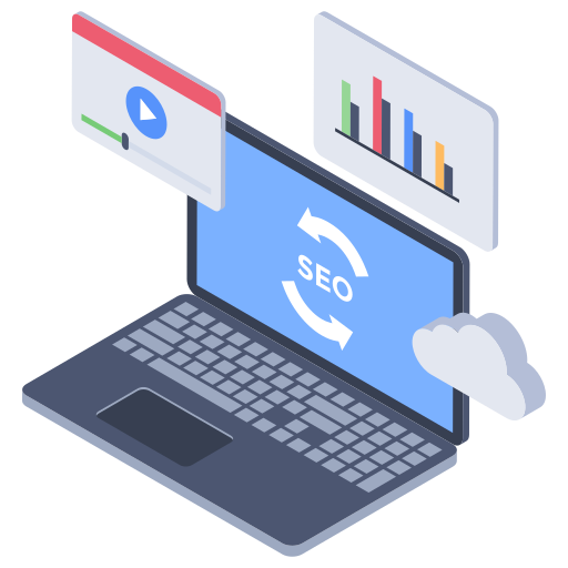 optimisation du moteur de recherche Generic Isometric Icône