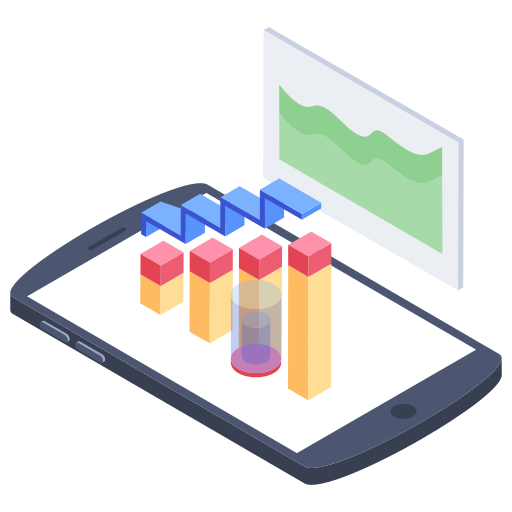 gegevensanalyse Generic Isometric icoon