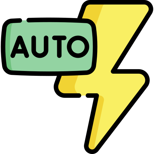 flash automático Special Lineal color icono