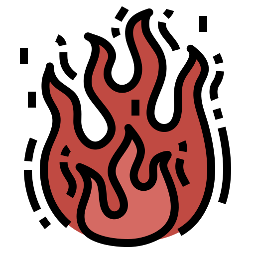 fuego Aphiradee (monkik) Lineal Color icono