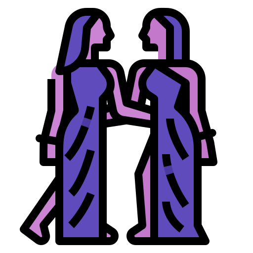 gemelli Aphiradee (monkik) Lineal Color icona
