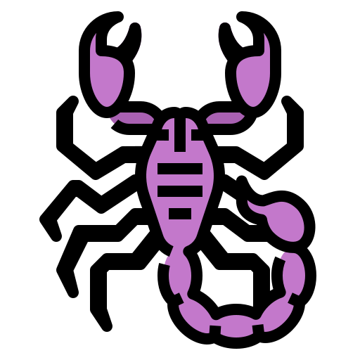 skorpion Aphiradee (monkik) Lineal Color icon