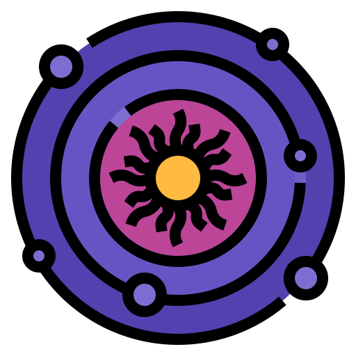 太陽系 Aphiradee (monkik) Lineal Color icon