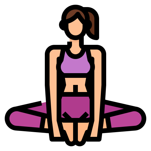yoga Aphiradee (monkik) Lineal Color icona