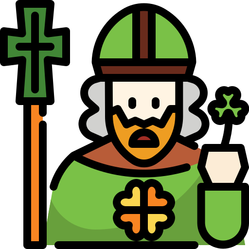 Saint Patrick Winnievizence Lineal color icon