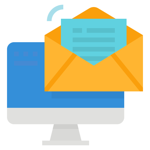 e-mail Aphiradee (monkik) Flat ikona