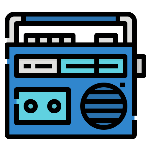 radio Aphiradee (monkik) Lineal Color ikona