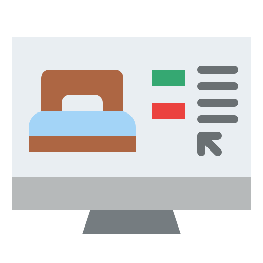 rezerwacja online Iconixar Flat ikona