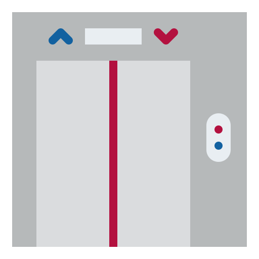 エレベーター Iconixar Flat icon