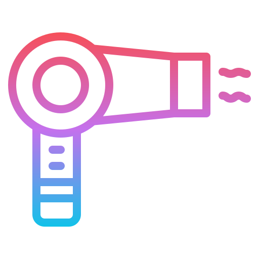 Hairdryer Iconixar Gradient icon