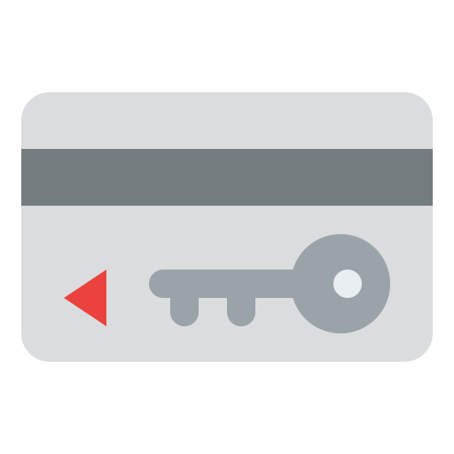 tarjeta clave Iconixar Flat icono
