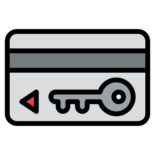 Key card Iconixar Lineal Color icon