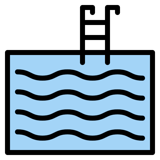 piscina Iconixar Lineal Color icono