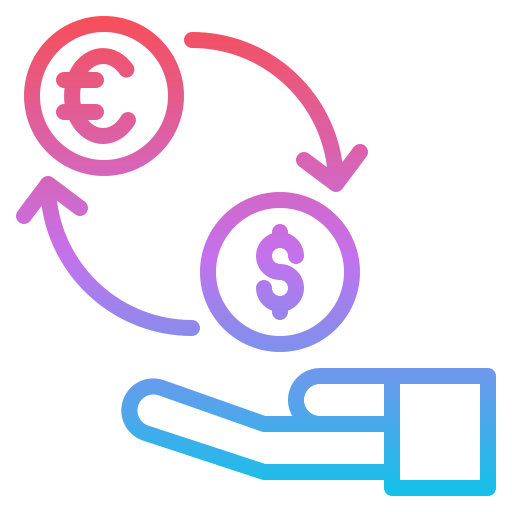 Exchange Iconixar Gradient icon