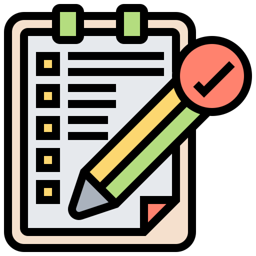 Checklist Meticulous Lineal Color icon