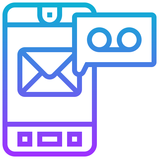 Voice mail Meticulous Gradient icon