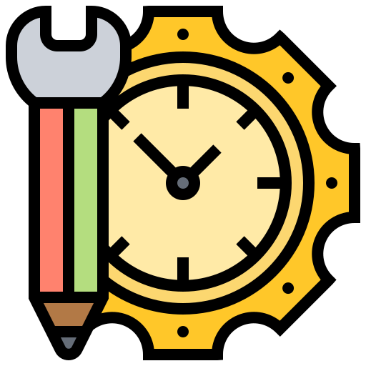 gestión del tiempo Meticulous Lineal Color icono