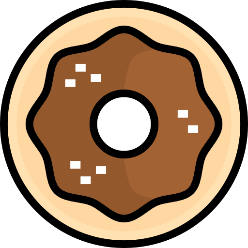 krapfen Detailed Straight Lineal color icon