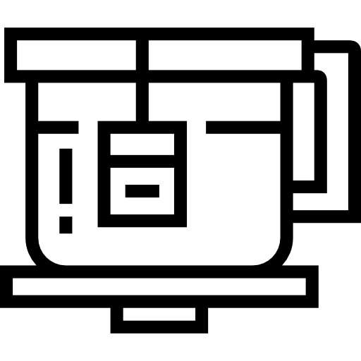 tazza da tè Detailed Straight Lineal icona