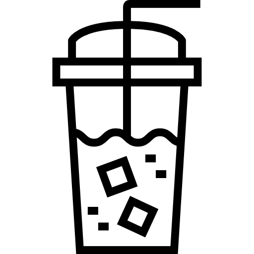 Iced coffee Detailed Straight Lineal icon