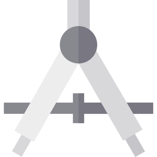 kompas Basic Straight Flat icoon