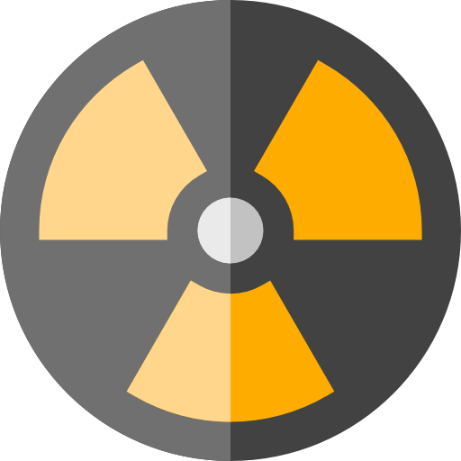 Radiation Basic Straight Flat icon