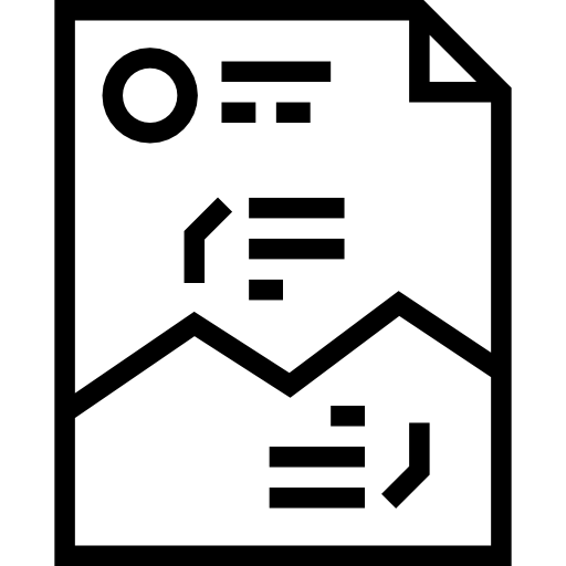 분석 Detailed Straight Lineal icon