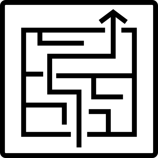 labirynt Detailed Straight Lineal ikona