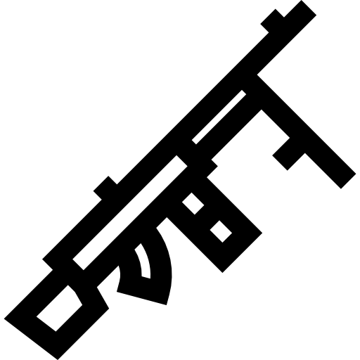 Machine gun Basic Straight Lineal icon