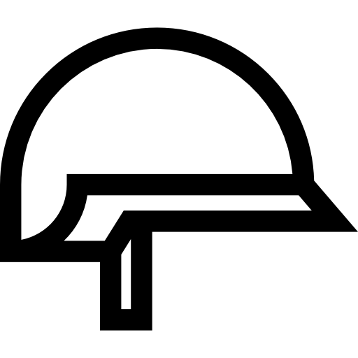 ヘルメット Basic Straight Lineal icon
