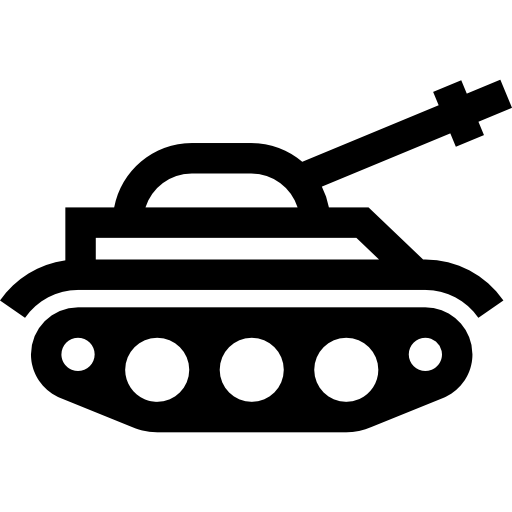 czołg Basic Straight Lineal ikona