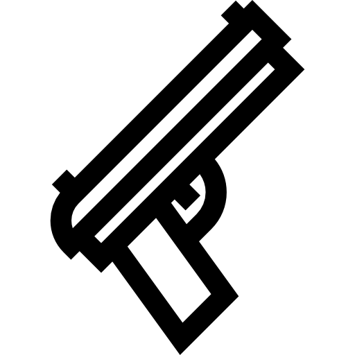 Gun Basic Straight Lineal icon